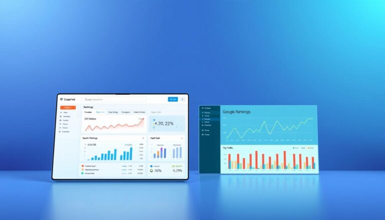 Rank tracking software dashboard